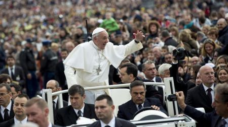 Papa Francisco durante la Audiencia de los miércoles